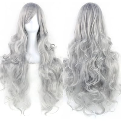 Soowee Krullang Synthetisch Haar Groene Pruik Haarpiece Roze Zwart Party Haar Cosplay Pruiken voor Vrouwen 32inches