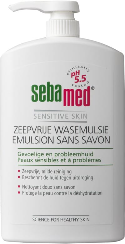 Sebamed Zeepvrije Wasemulsie Pomp - 2 x 1000 ml - Voordeelverpakking