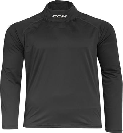 CCM - IJshockey Nekbeschermer - Shirt - Lange mouw - Zwart - Volwassenen - M