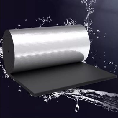Isolatie Folie - Warmte Reflectie - Energie Besparen - Zelfklevend - 10mm Dikte - Zilver Zwart