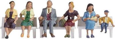 H0 Figuren Zittend voor Modelspoorbanen