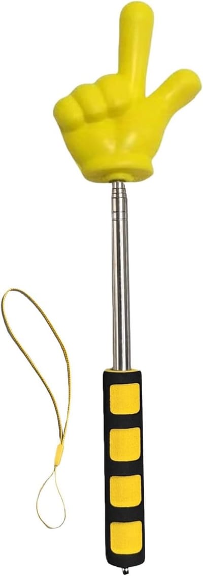 Telescopische Pointer - Uitschuifbare Staaf - Klaslokaal Presentatie - Roestvrij Staal - 28 cm - Zwart