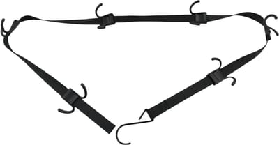 Hockeyuitrusting Droger - Sport Organizer - Droog en Geurvrij Houden - Met 12 Haken - 2.5 x 167 cm - Zwart