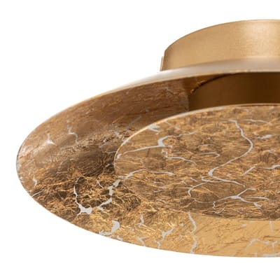 Lucide FOSKAL - Plafonnière (Plafondlamp) - Ø 21,5 cm - LED - 1x6W 2700K - Messing