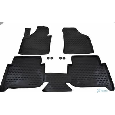 J&J AUTOMOTIVE | Tapis De Sol En Caoutchouc 3D Exclusive Pour Volkswagen Touran 1 2003-2015 noir