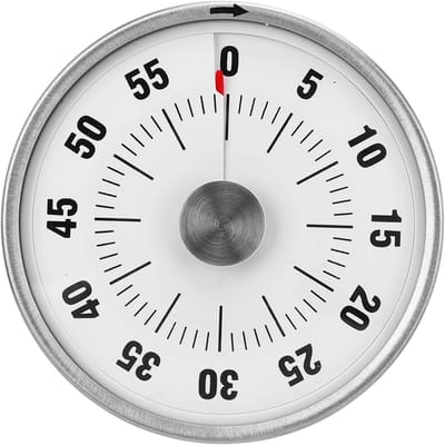 Visuele Timer - Mechanische Keukentimer - Tijdbeheer Verbeteren - Magnetisch Zuigontwerp - 9 x 9 x 5 cm