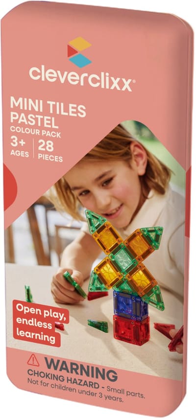 Mini Tiles Pack Pastel | 28 stuks | Speelgoed +3 jaar
