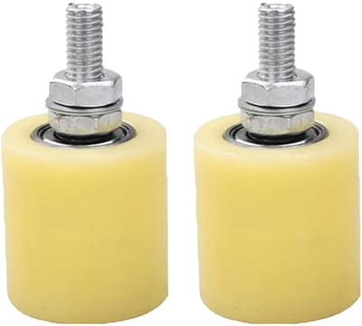 Dailygoods - 2 Stuks Schuifpoort Geleiderol Nylon Heavy Duty voor Garage en Tuin