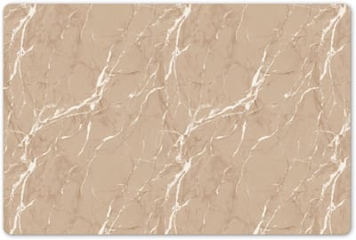 Placemats 45x30 cm - Placemat kunststof - 1 stuk - Beige - Marmer - Organisch - Wit - Borden onderleggers - Decoratie voor op tafel - Keuken tafeldecoratie accessoires - Vinyl onderlegger - Tafelversiering