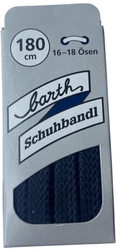 Veters - Donker Grijs - Platte - 180 CM  (Barth)