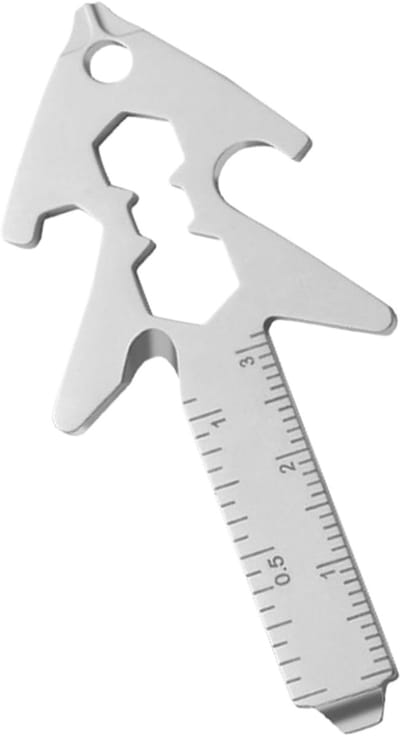 Zakgereedschap - Multitool - Outdoor Avontuur - 8-in-1 Functies - 7 cm - Zilver
