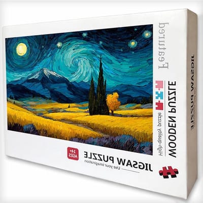 Houten Puzzel - Legpuzzel Volwassenen - Ontspannen Vrije Tijd - Gedetailleerd Sterrenhemel Motief - 156 x 105 cm - Meerdere Kleuren