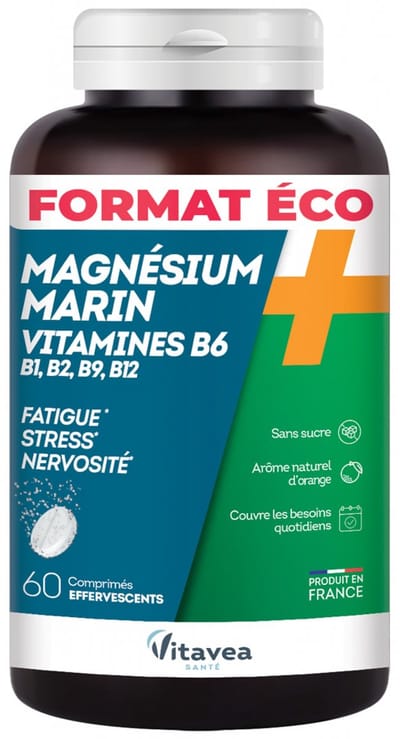 Vitavea Magnesium + Vitaminen B1 B2 B6 B9 B12 60 Bruistabletten