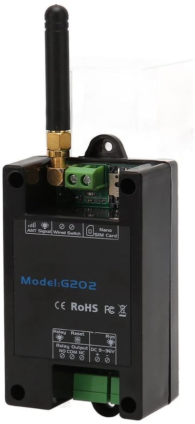 Solidchoice - Dailygoody - GSM G202 poortafstandsbediening - Programmeerbare afstandsbediening - Wereldwijde quad-band - 3 A 240 - Relaisbediening - Geschikt vo...