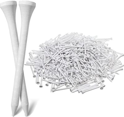 Witte golftees - Houten tees - Wintergolftees - 50 stuks