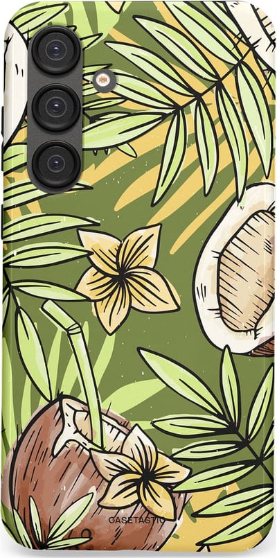Casetastic Hoesje Geschikt voor Samsung S25 Plus - Stijlvolle Beschermende Duo-layer Case - Kokos Chill