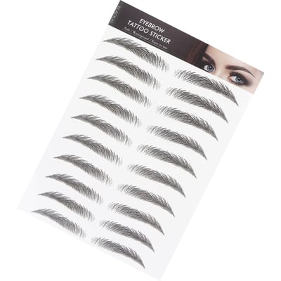 Autocollant Transfert Sourcils Longue Durée Ménage Portable Femmes Tatouage Sourcils Autocollant NOIR 02 BLACK-02 gray
