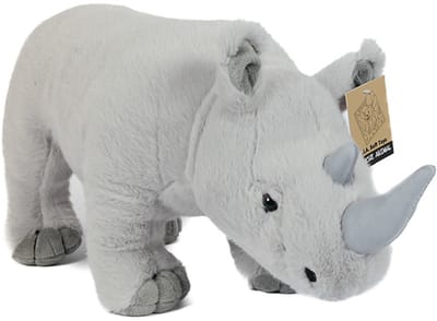 PIA Soft Toys - Pluche Knuffeldier Neushoorn - staand - 40 cm