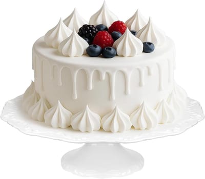 Porseleinen Taartplateau - Gebakschaal Dessertstandaard - Feestelijke Presentatie - Europees Embossed Design - 30 cm - Wit