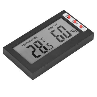 Thermomètre Hygromètre Numérique LCD Portable 0~50 degrés Celsius 10% HR~99% HR gray