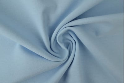 Molton stof - Baby blauw - 1 meter - Per meter - 150cm breed