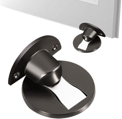 Deurklem - Deurvanger Deurstopper - Deur Open Houden - Magnetische Bevestiging - 7 x 7 x 7 cm - Grijs