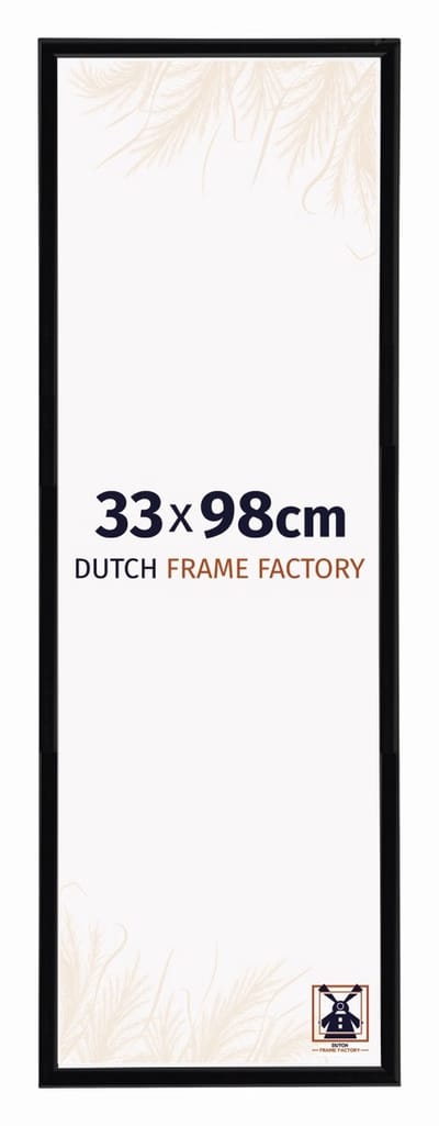 Fotolijst 33x98 cm - Kunststof - Zwart Hoogglans - Angers