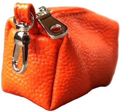 Cavlicious® poepzakjeshouder - leer - oranje
