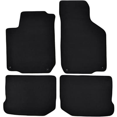 Tapis de sol - VW - Golf 4 - Noir - 4 pièces - Antidérapant et imperméable