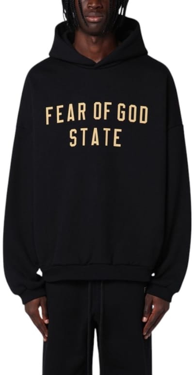 Fear Of God Heren Trui Zwart FW25/BLK Fleece Hoodie