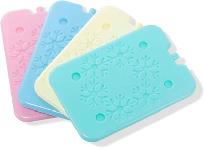 Ijspakket Lunchbox - Koel element - Eten Koel Houden - BPA-vrij Food Grade - Set van 4 - Macaron Kleur