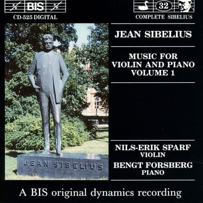Nils-Erik Sparf & Bengt Forsberg - Sibelius: Music For Violin And Piano Volume 1 (CD)