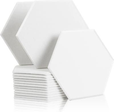 Hoge Dichtheid Akoestische Panelen - 12 Pack Geluidsisolatie voor Opnamekamers en Kantoren