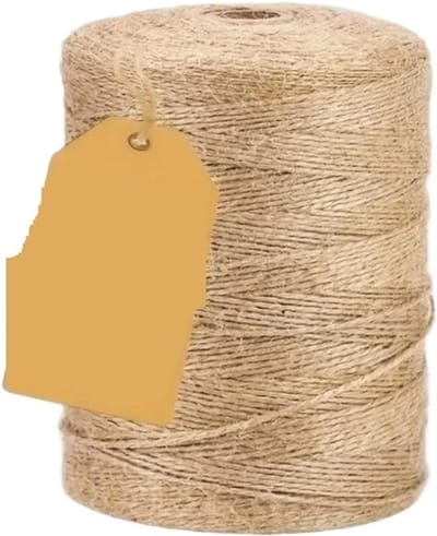 Henneptouw Bundel - Natuurlijk Touw - Tuinieren Knutselen - Knoopbestendig Stevig - 2 mm Diameter - Aardetint