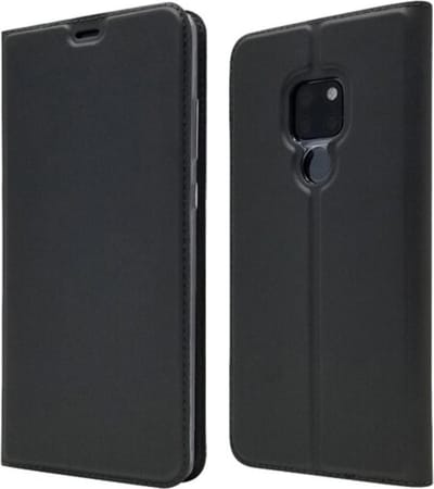 Luxe Bookcase voor Huawei Mate 20 - Zwart - PU Leer - TPU - Flip Case - Magneetsluiting