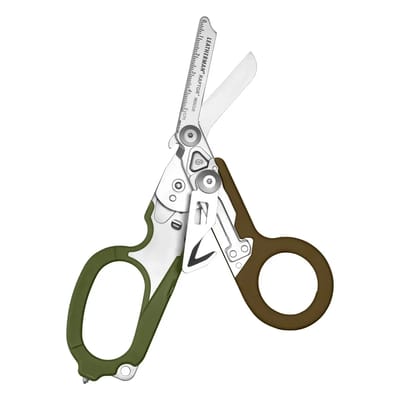 Leatherman Raptor Rescue - Nood Vouwschaar met Bandsnijder & Glasbreker - Voor Professionals, Hulpverleners, Brandweer - Woodland met Utility Holster
