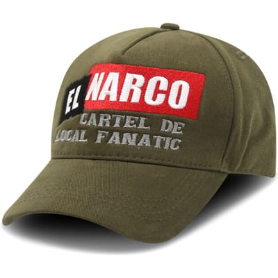 Baseball Cap Heren - Pet Heren - EL NARCO - Groen