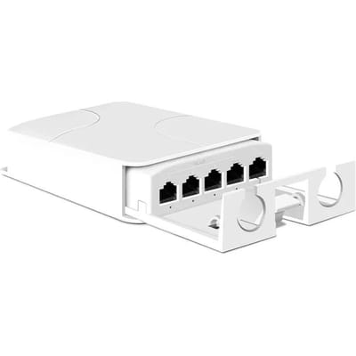 Répéteur PoE 5 Ports IP55 Étanche 100/1000 Mbps Switch Réseau 1 vers 4 VLAN 44-57V Extendeur PoE pour Caméra IP Point d'Accès Sans Fil 100mbps