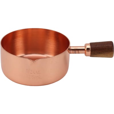 Kooksausbeker Professionele 304 Roestvrijstalen Sausbeker met Handvat voor Koken Banket L rosé gouden kleur