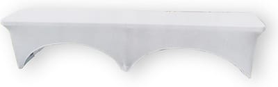 Witte Hoezen voor Biertentgarnituur en Klaptafels - Stretch Tafel- en Bankhoezen
