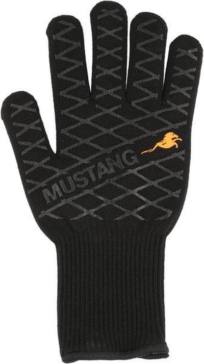 Mustang Barbecue handschoenen Aramide - Hittebestendig - Barbecue - Zwart - Hittebestendigheid 350 graden - 100% Katoen