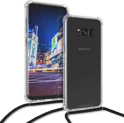 Arara Silicone Hoesje Samsung Galaxy S8 Transparant Hoesje met Zwarte draagkoord / Backcover / Case / Samsung