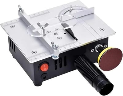 Mini Tafelzaag - Modelbouw zaag - Precisie snijden - Compact ontwerp - 10x10x10 mm - Zilverkleurig