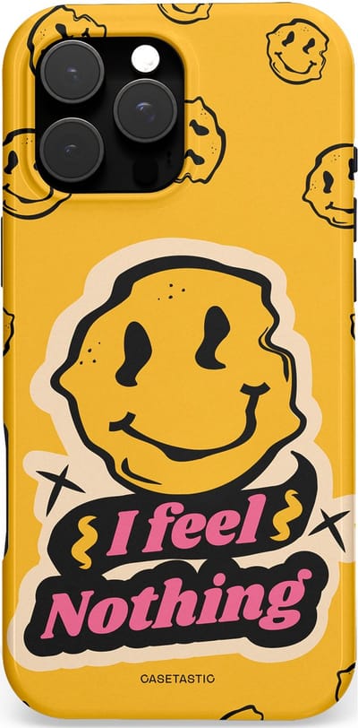 Casetastic hoesje geschikt voor Apple iPhone 16 Pro Max - MagSafe - Dubbellaagse bescherming - Alles is niks - Fashion Case - Okergeel Zwart Zand
