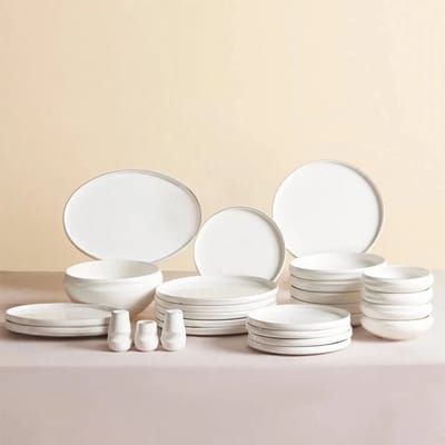 Karaca Stream New Sunset - New Bone - 53-Delige Serviesset voor 12 Personen – Goud