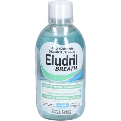 Oral Care Eludril Breath | Dagelijkse mondspoeling Slechte adem 500 Mondwater
