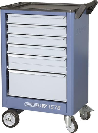 Gedore 1578 Gereedschapswagen met 6 laden - leeg