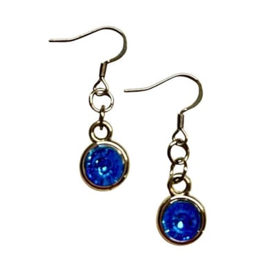 2 Love It Bling - Oorbellen - Blauw - Acryl hanger - RVS haken - 4 cm
