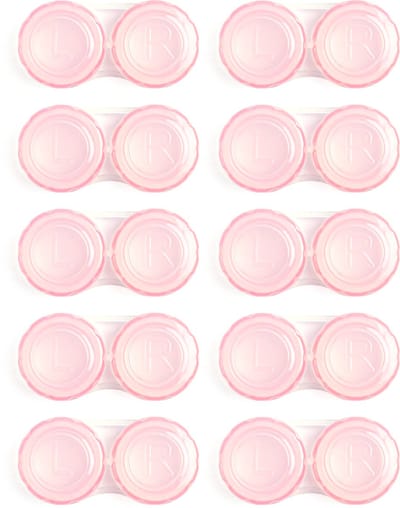 Lenzen Set met 10 Lenzendoosjes - Geschikt Voor Zachte Lenzen - Roze