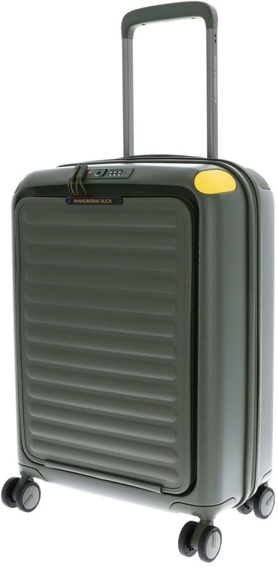 MANDARINA DUCK trolley met laptopvak Smart Duck Trolley Pine Green kaki 53cm